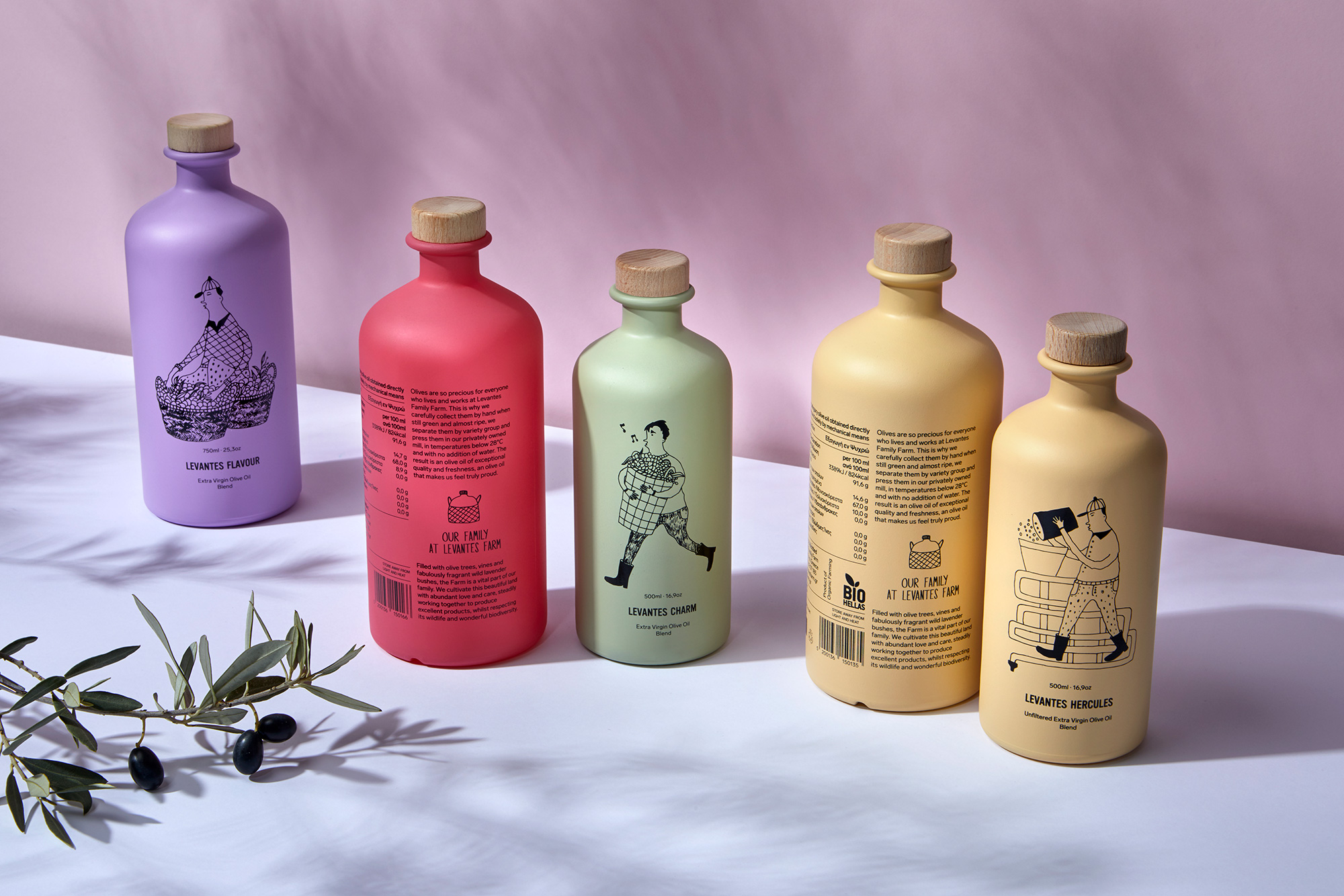 Levantes Family Farm Extra Virgin Olive Oil Greece AG Design Agency