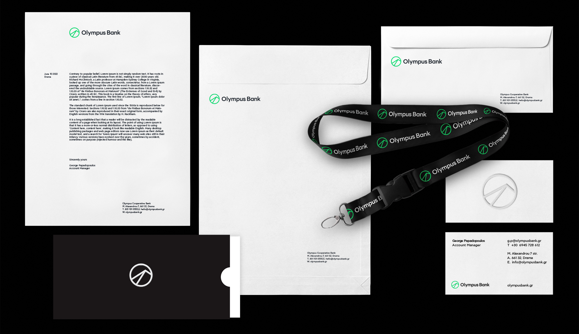 Olympus Bank Drama Bank Branding AG Design Agency