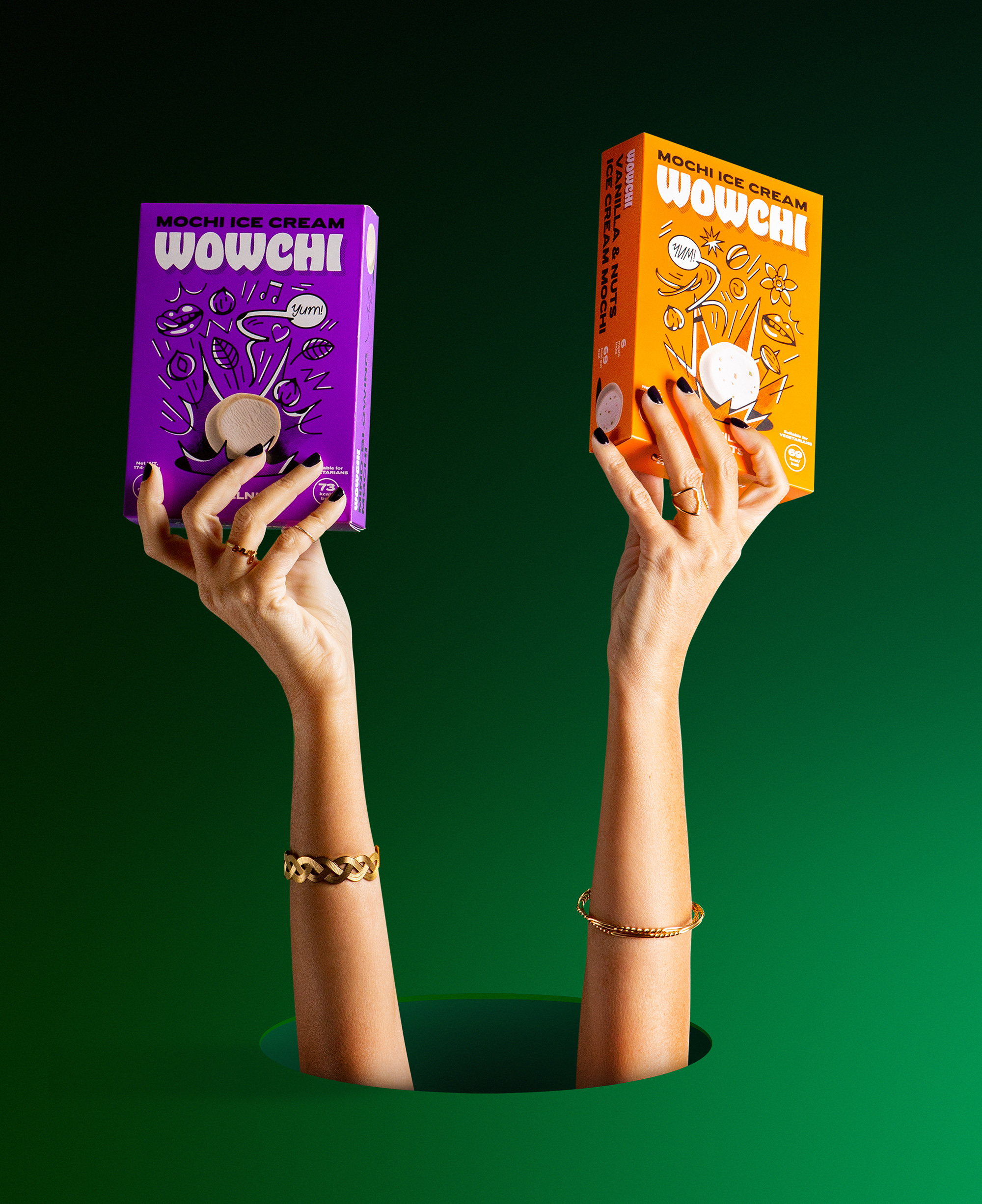 Wowchi Ice Cream Mochi Brand AG Design Agency