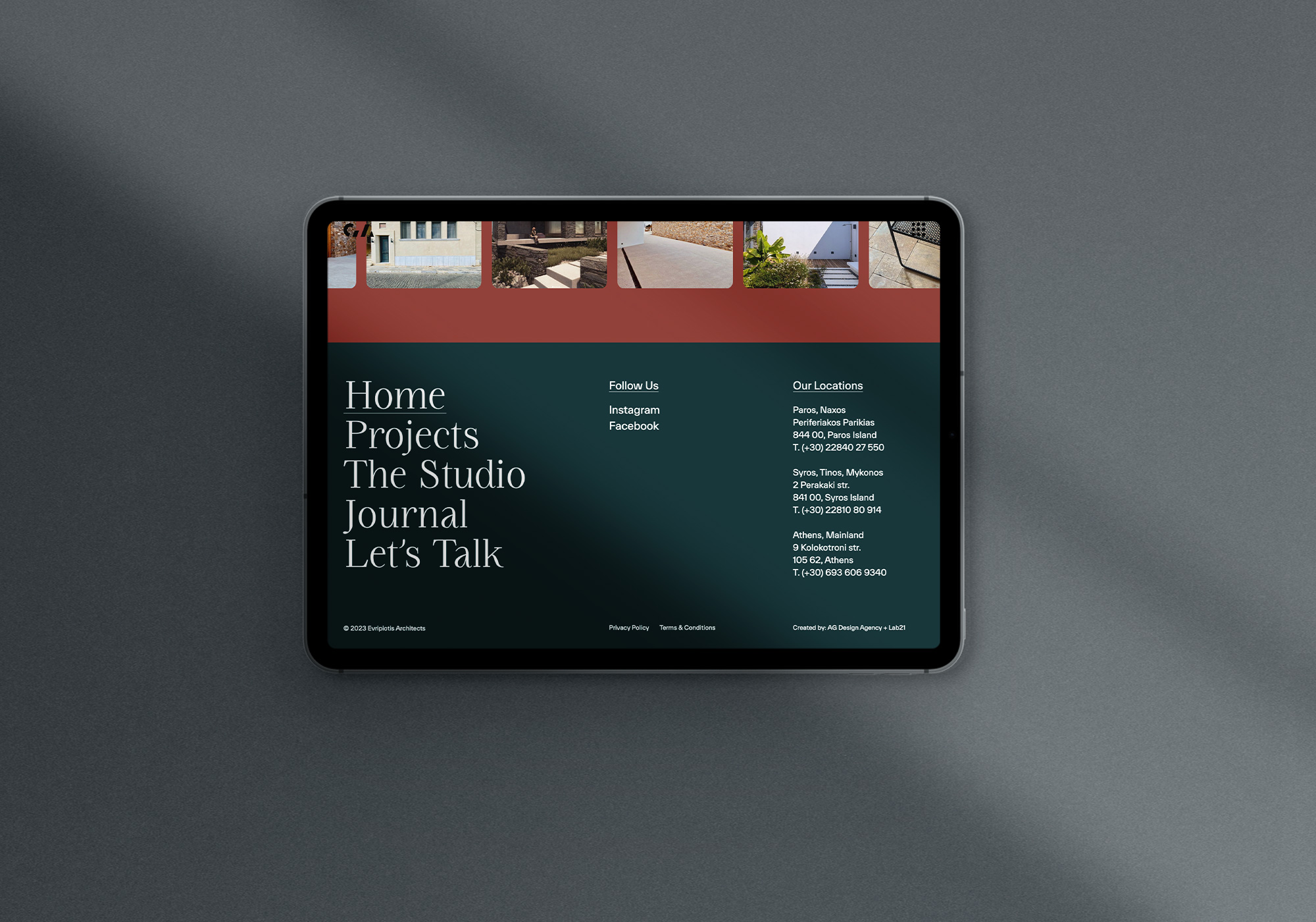 AG Design Agency Evripiotis Architects Cyclades Paros Syros Mykonos