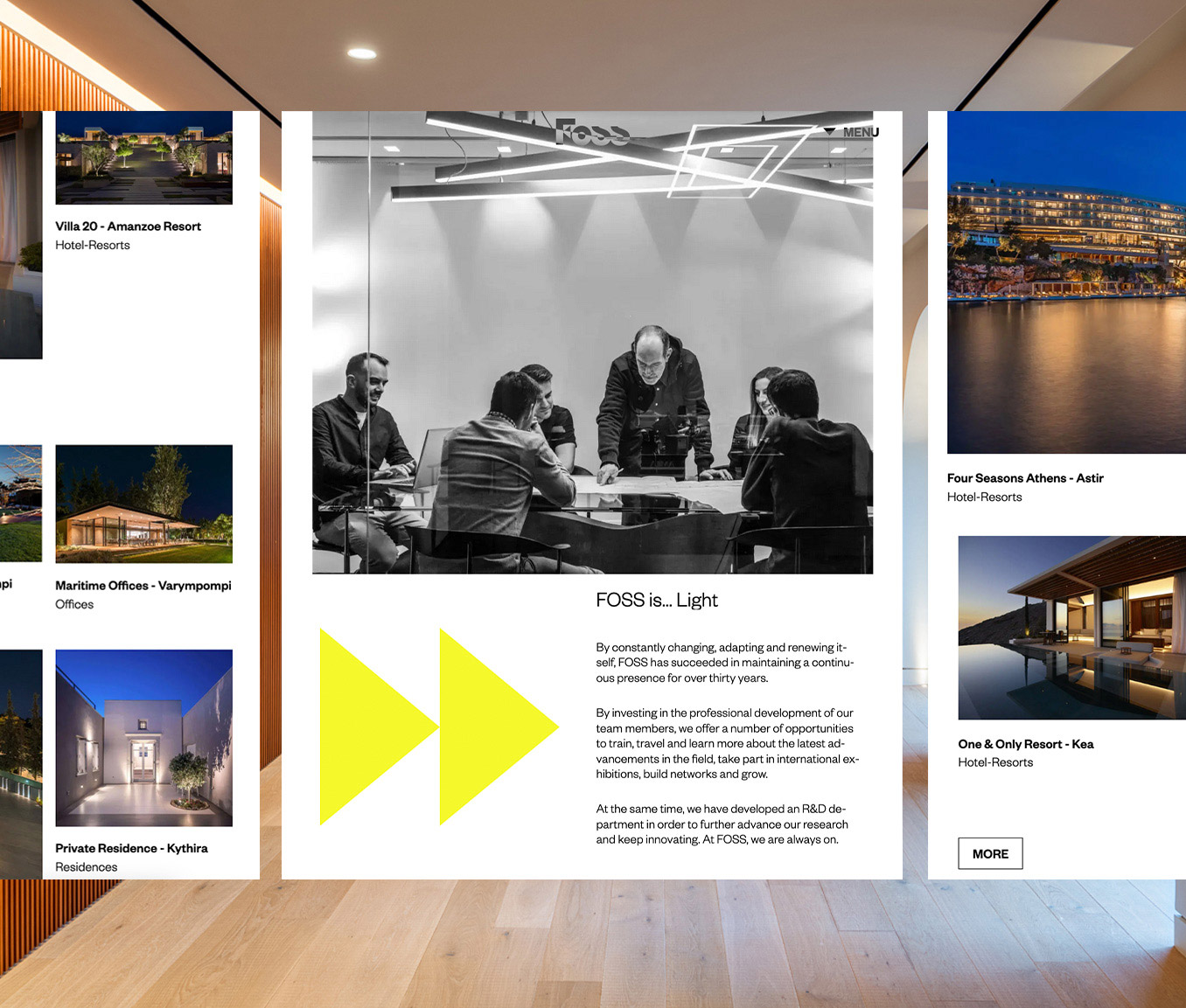 AG Design Agency Foss Lighting Experts The Ellinikon Experience Park Four Seasons Athens Astir Amanozoe One & Only Resort