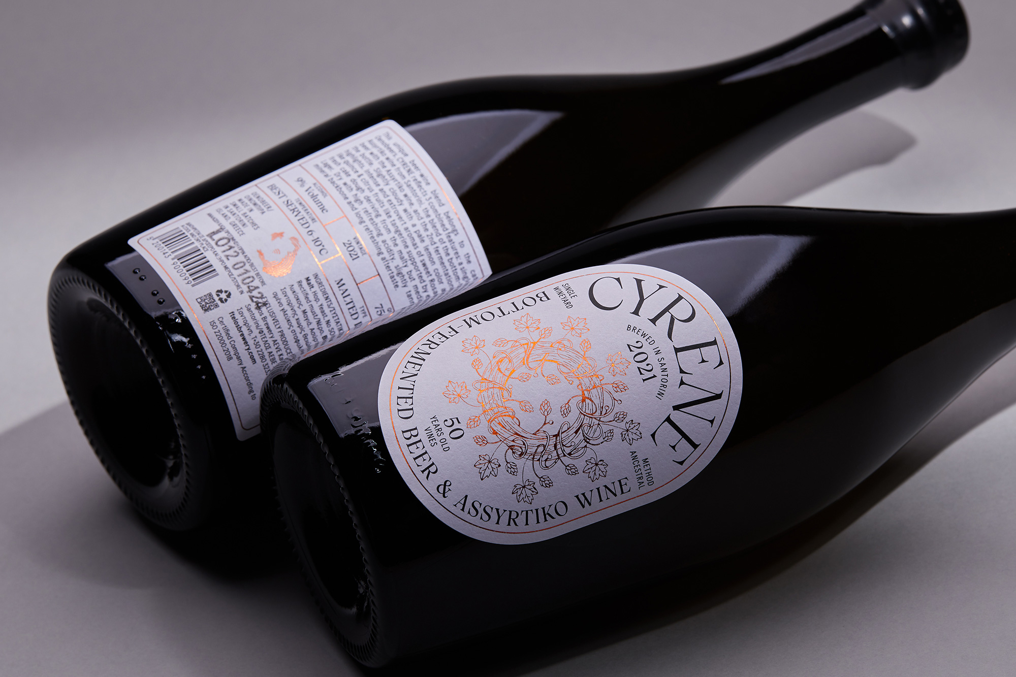 AG Design Agency Cyrene Oenobeer Ftelos Brewery Santorini