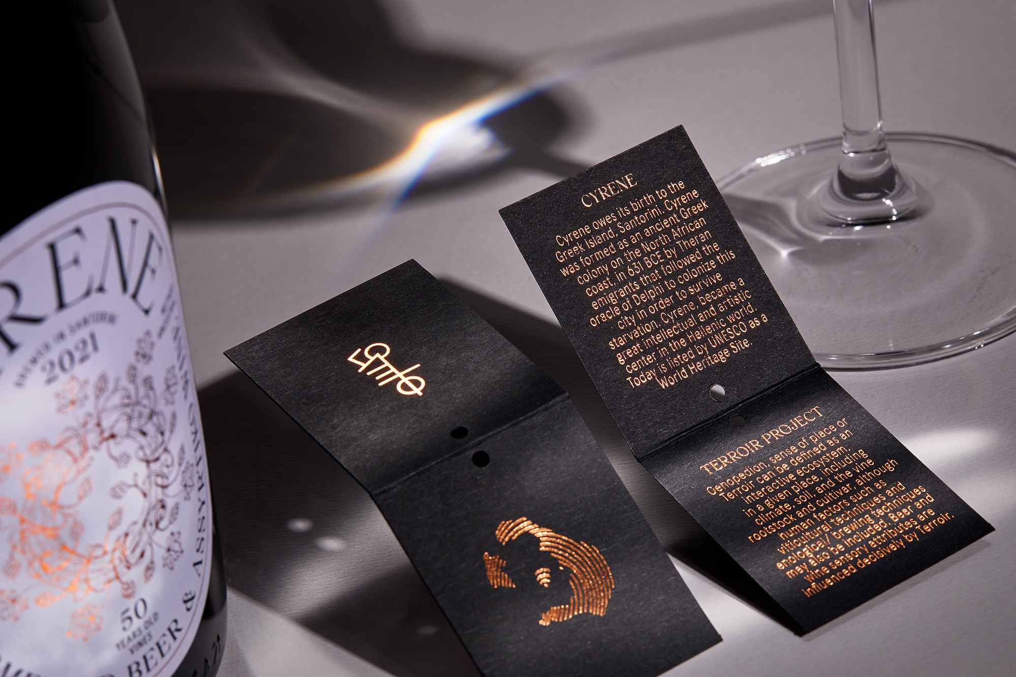 AG Design Agency Cyrene Oenobeer Ftelos Brewery Santorini