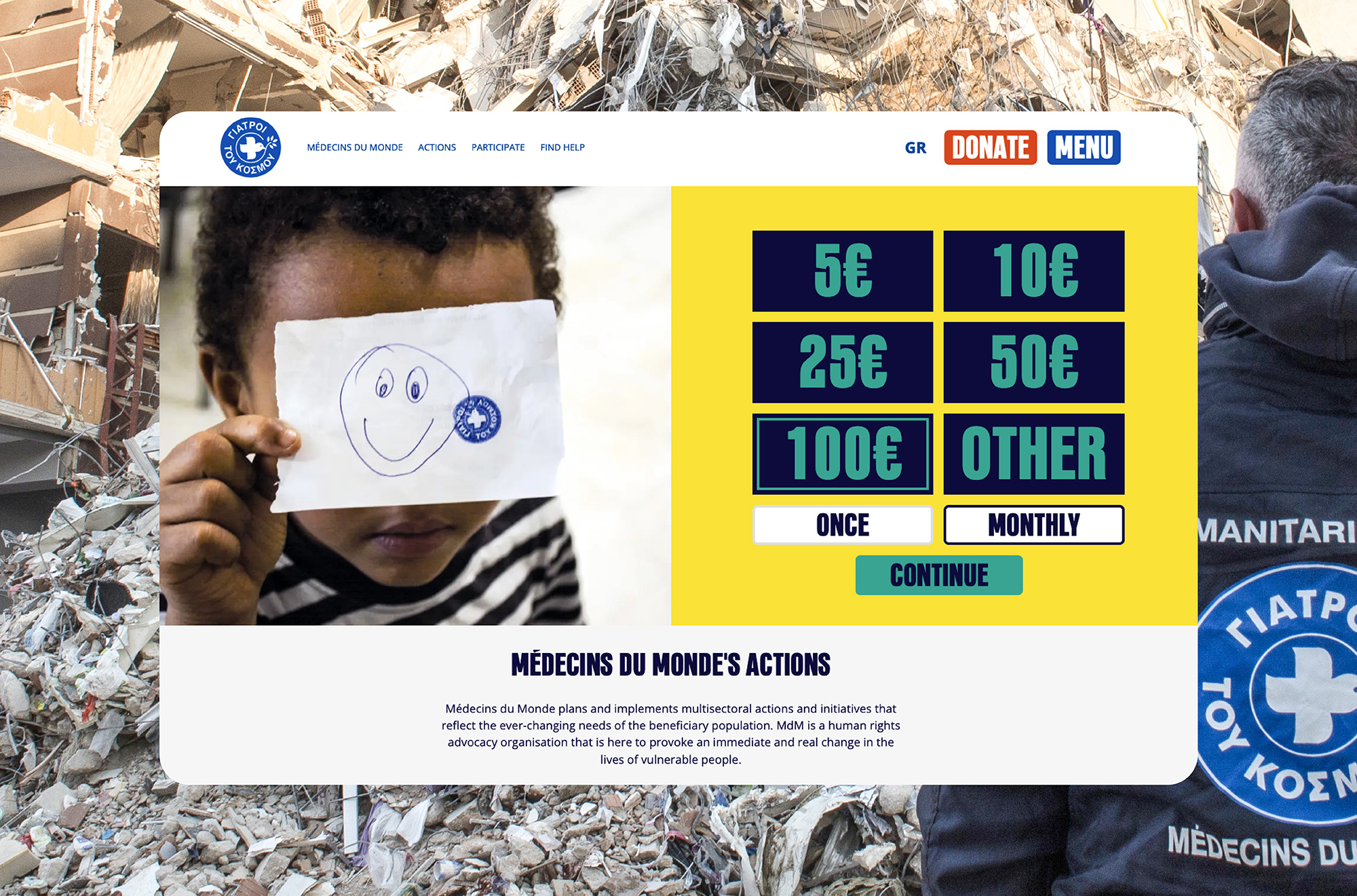 Doctors of the World Médecins du Monde Greece Website AG Design Agency