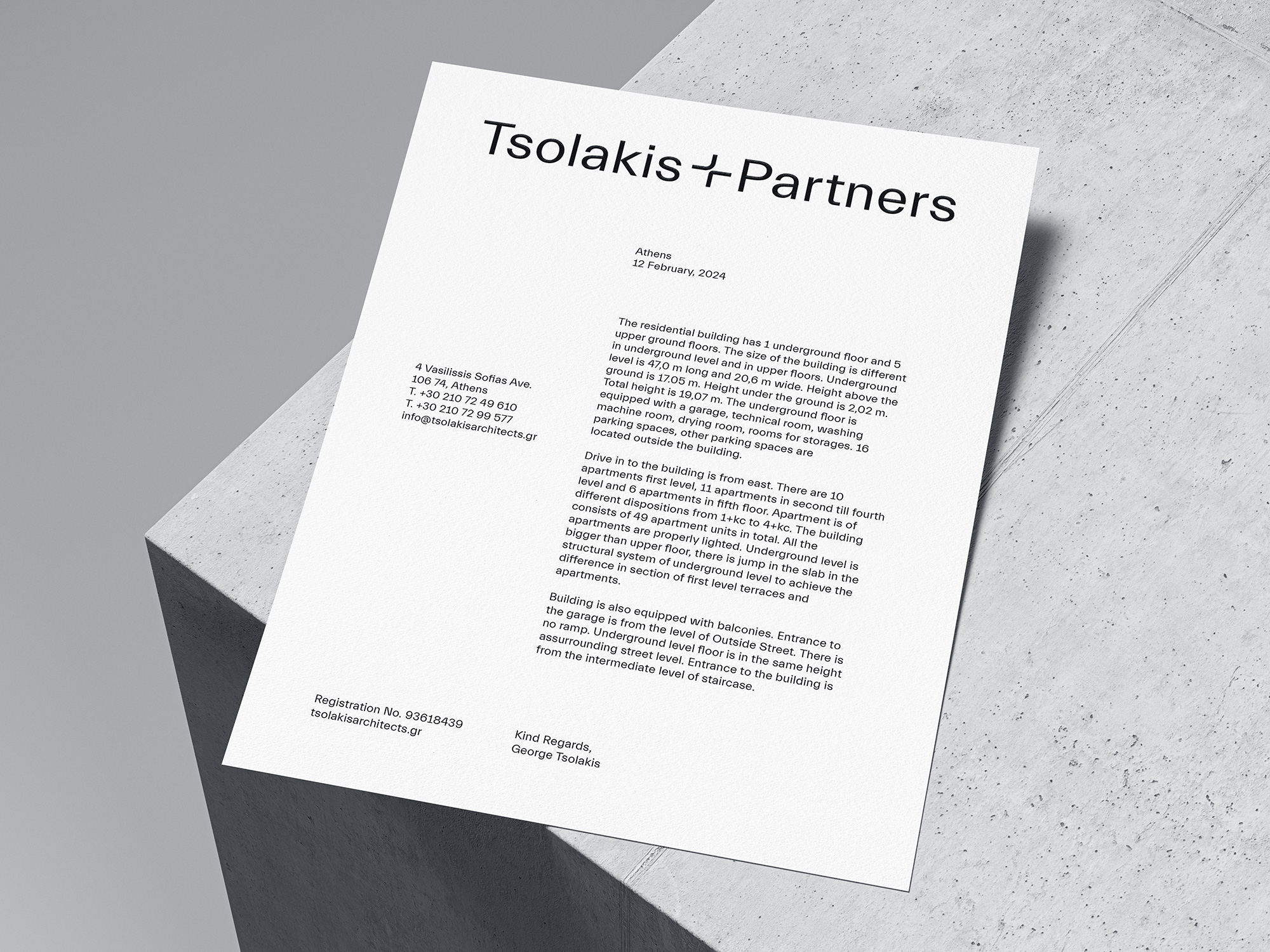 Tsolakis Architects Branding AG Design Agency