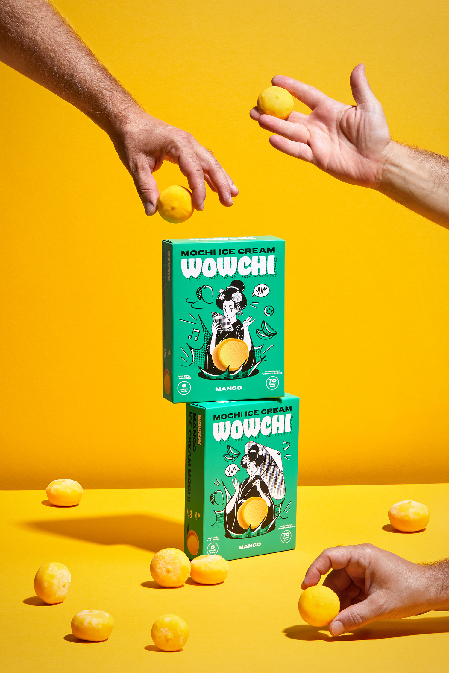AG Design Agency Wowchi Mochi Ice Cream Mango Mochico