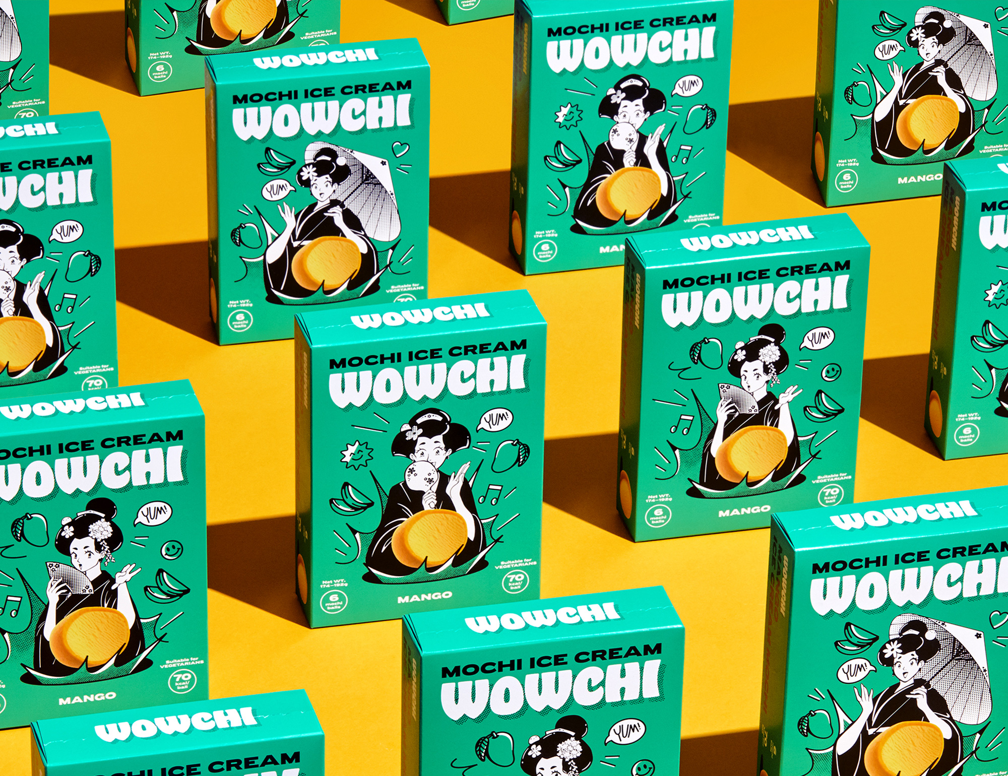 AG Design Agency Wowchi Mochi Ice Cream Mango Mochico