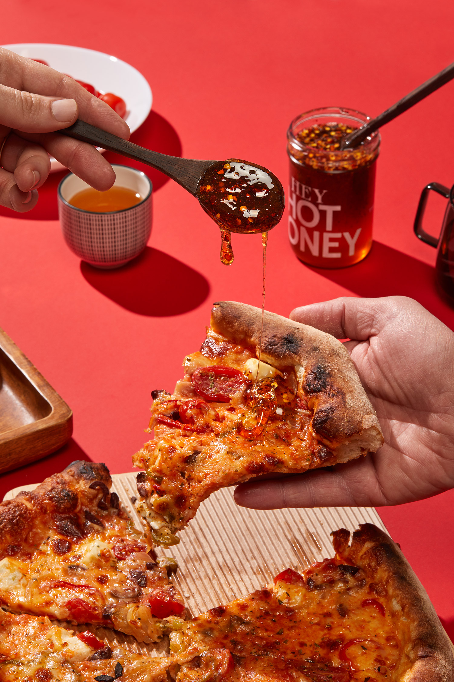 Hey Hot Honey Pure Honey Infused with Chilli Flakes AG Design Agency