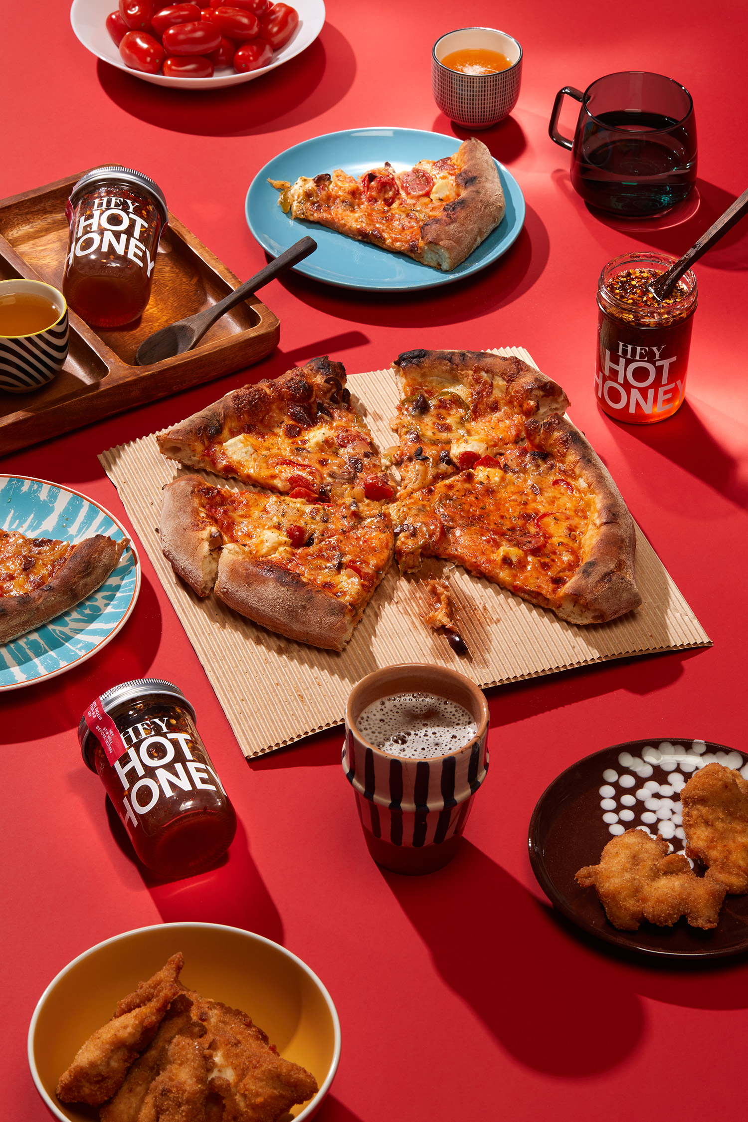 Hey Hot Honey Pure Honey Infused with Chilli Flakes AG Design Agency