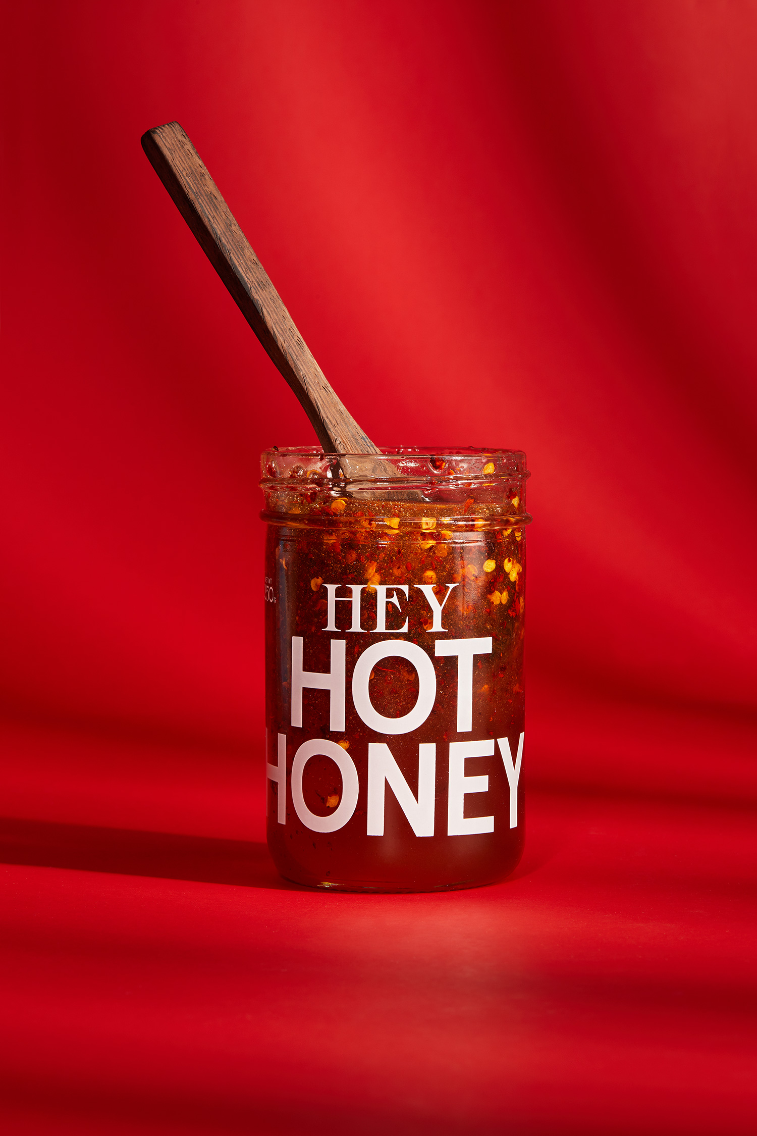 Hey Hot Honey Pure Honey Infused with Chilli Flakes AG Design Agency