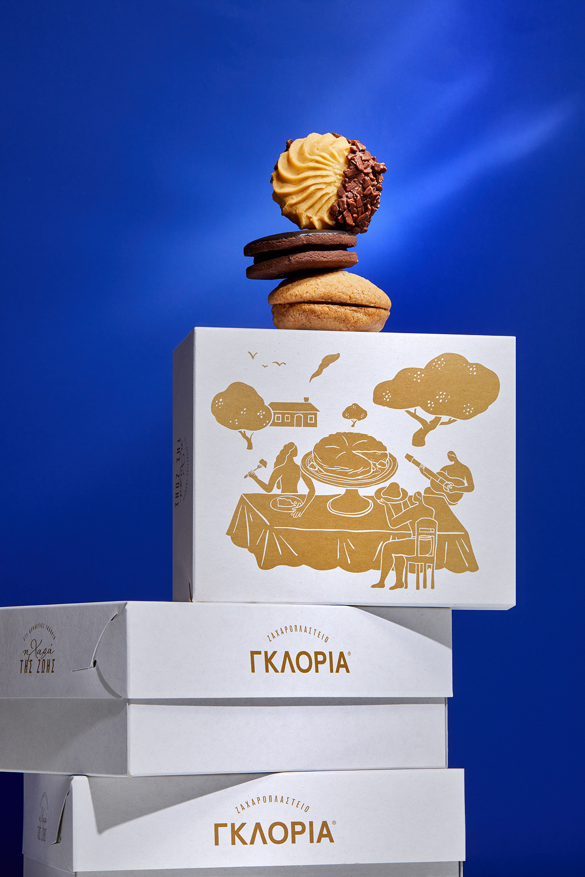 The joy of life Η χαρά της ζωής 60 χρόνια ζαχαροπλαστείο Γκλόρια AG Design Agency