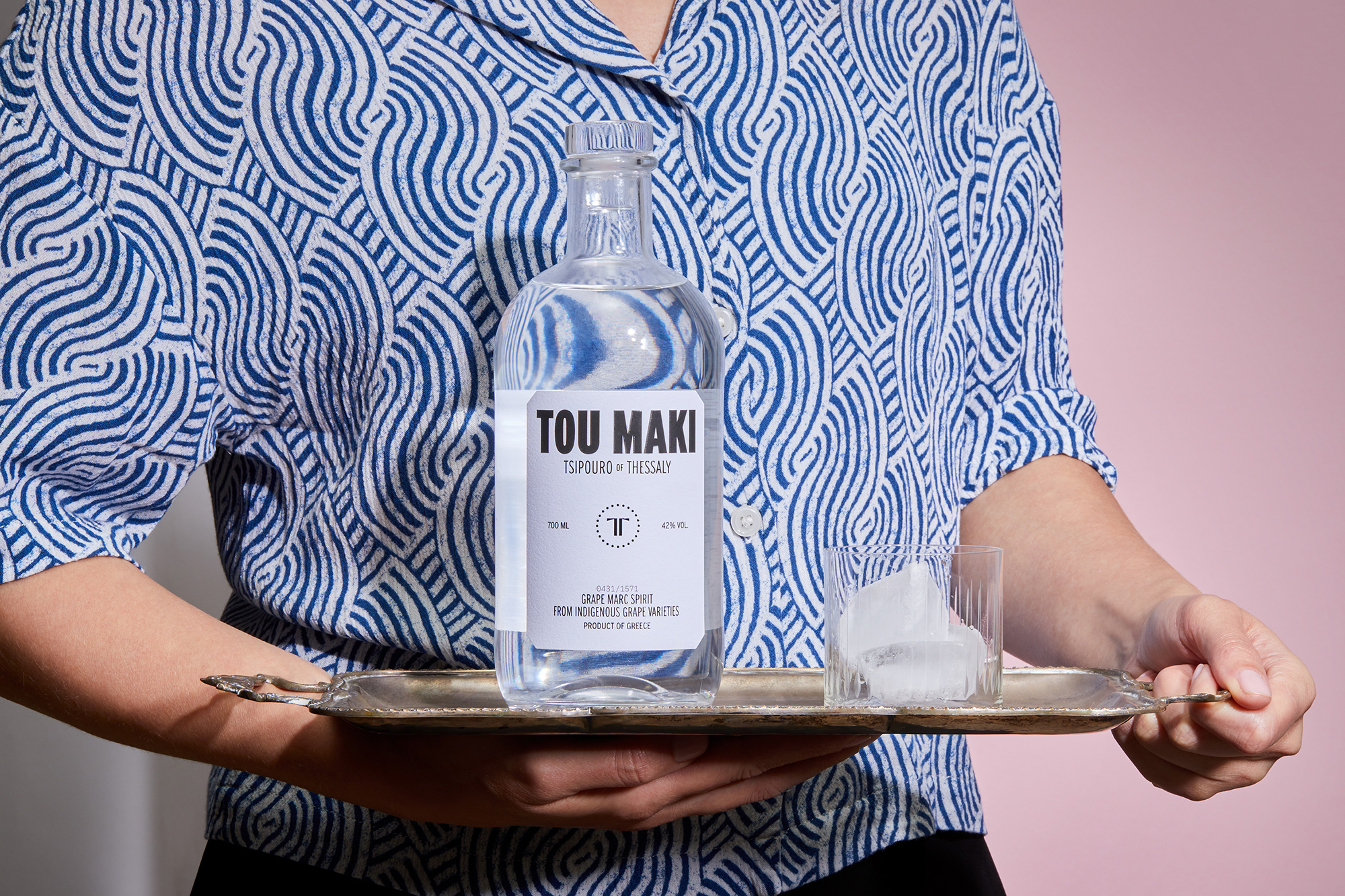 Tsipouro TOU MAKI Tsililis Terres Thes saly Grape Marc Spirit FROM INDIGENOUS GRAPE VARIETIES Ioanna Tsilili