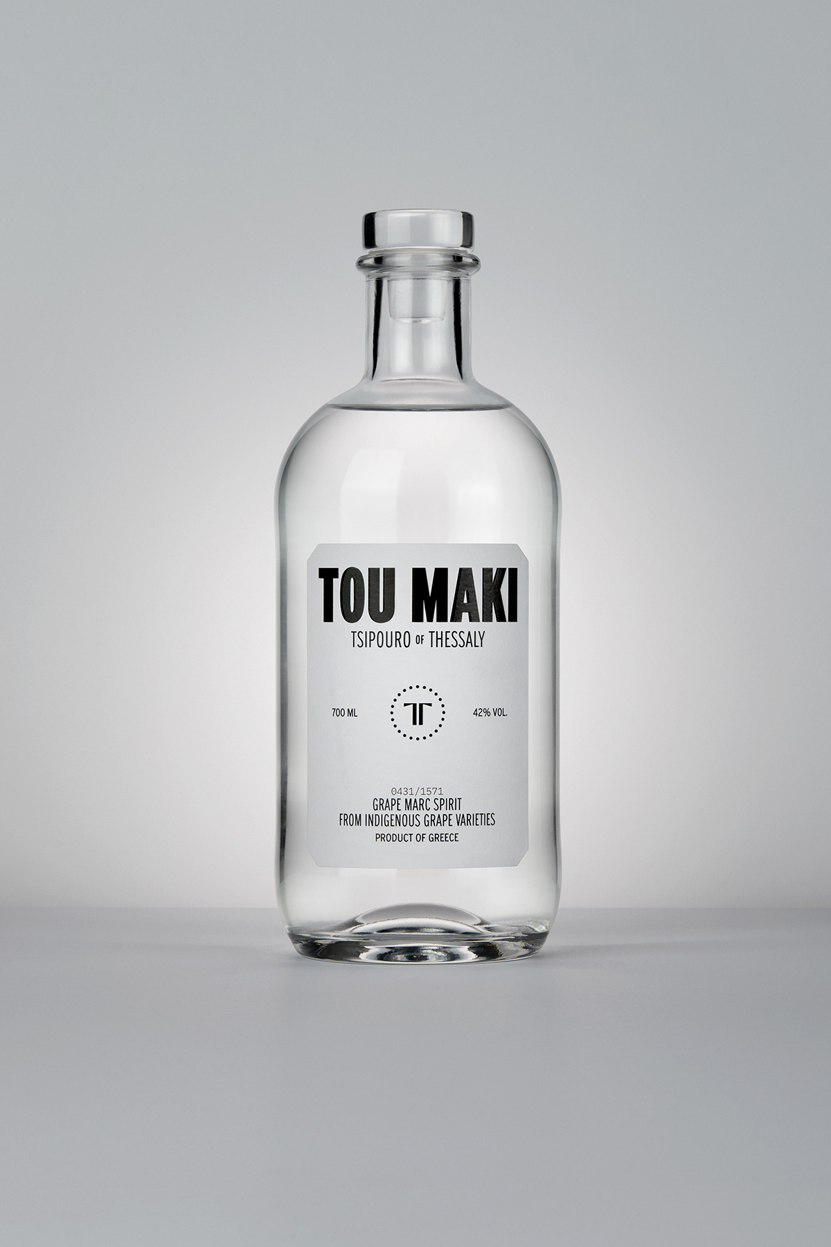 Tsipouro TOU MAKI Tsililis Terres Thes saly Grape Marc Spirit FROM INDIGENOUS GRAPE VARIETIES Ioanna Tsilili