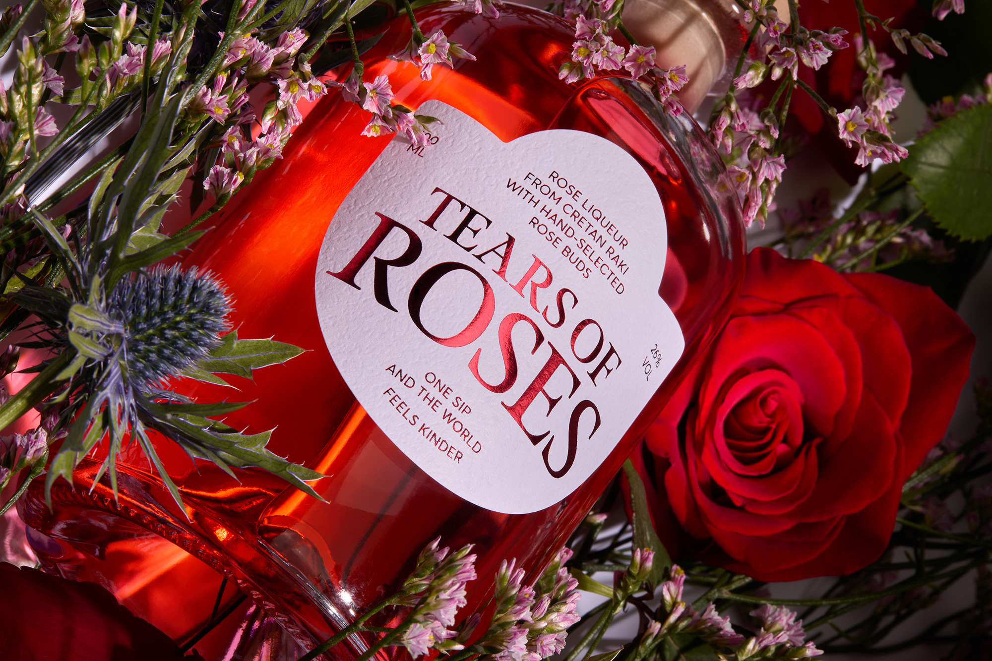Tears of Roses Liqueur Spirit for Sport Crete Restaurant AG Design Agency