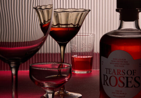 Tears of Roses Liqueur Spirit for Sport Crete Restaurant AG Design Agency