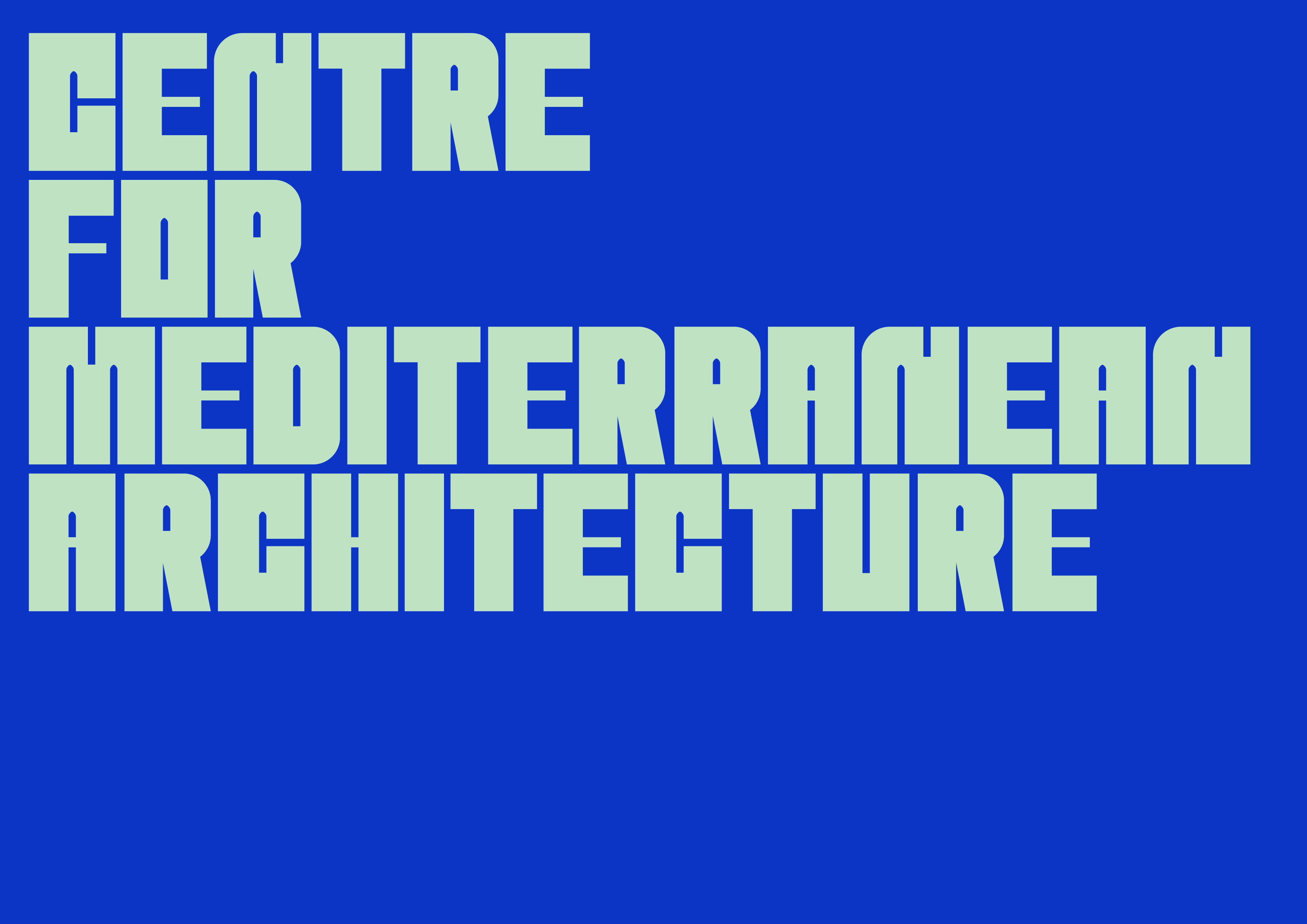 Centre for Mediterranean Architecture (CAM) AG Design Agency